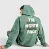 The North Face Sobretta Oversized Full Zip Hoodie – Green