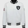 Tom Brady White Raiders Jacket