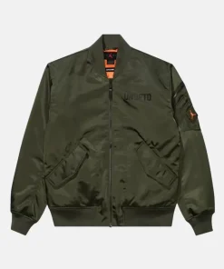 Undefeated x Jordan Satin Jacket - Cargokhaki