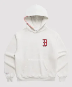 Unisex Boston Red Sox Madhappy x MLB Heather Heavyweight Fleece Pullover Hoodie - Grey