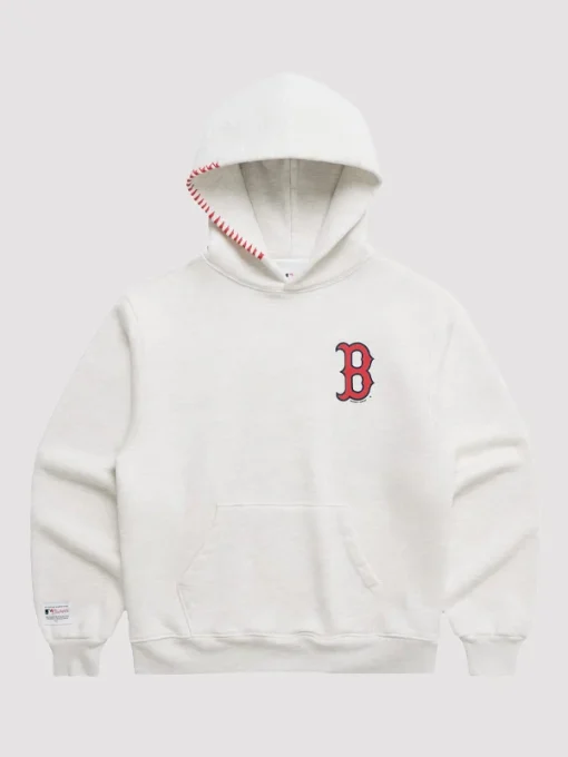 Unisex Boston Red Sox Madhappy x MLB Heather Heavyweight Fleece Pullover Hoodie - Grey