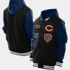 Unisex Chicago Bears New Era Black Full-Snap Fleece Hoodie Jacket