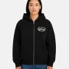 Unisex Corteiz x BBK Royale Zip Black Fleece Hoodie