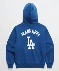 Unisex Madhappy LA Dodgers Printed Hoodie - Blue