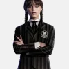 Wednesday Addams Black Grey Blazer
