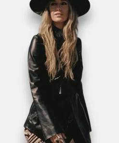 Shop Whirlwind Tour Black Leather Jacket Lainey Wilson