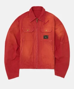Willy Chavarria Stockton Work Red Jacket