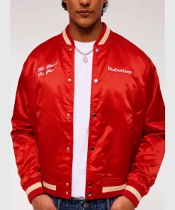 Abercrombie Mens Budweiser Varsity Jacket