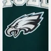 Abercrombie NFL 2024  Philadelphia Eagles Varsity Bomber Jacket Green