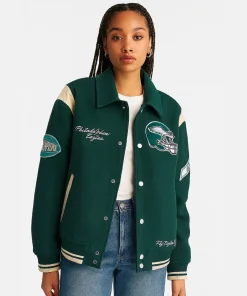 Abercrombie Women Eagles Varsity Jacket