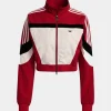 Adidas Blocking Cropped Track Jacket red