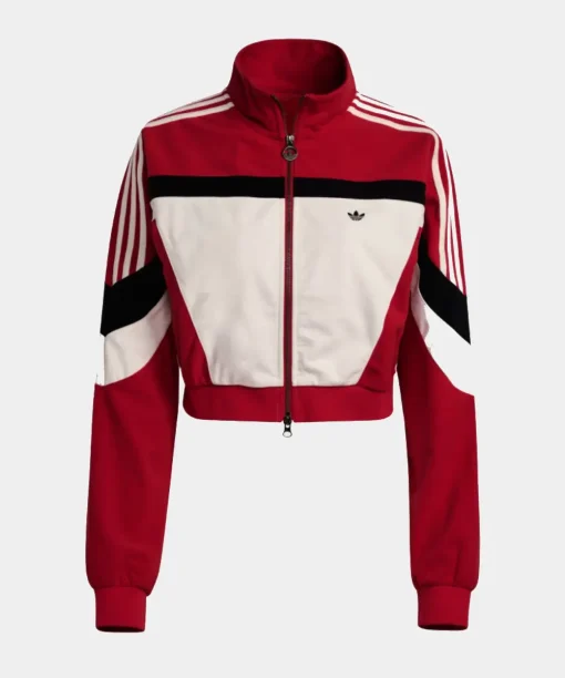 Adidas Blocking Cropped Track Jacket red