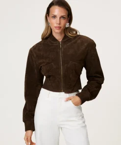 Adoore-Brixen-Cropped-Suede-Jacket-Brown