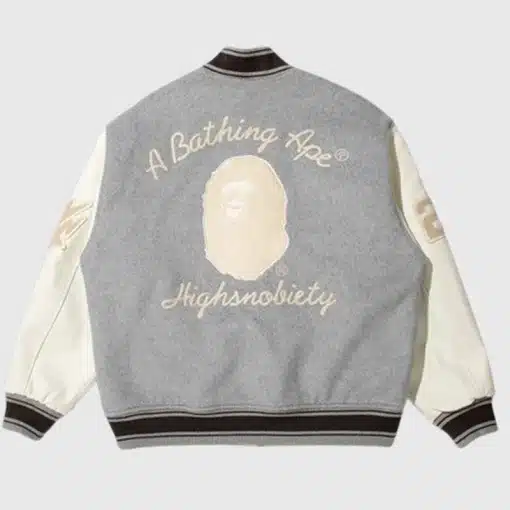 BAPE-X-HIGHSNOBIETY-Grey-VARSITY-jacket