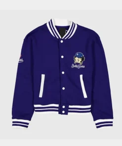 Bella Dona x New Era x Betty Boop Dodgers Jacket Purple