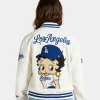 Bella Dona x New Era x Betty Boop Dodgers Jacket White