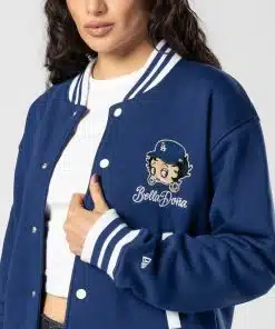 Bella Dorna LA Dodgers Women’s New Era x Bella Dona Betty Boop Royal Full-Snap Fleece Jacket