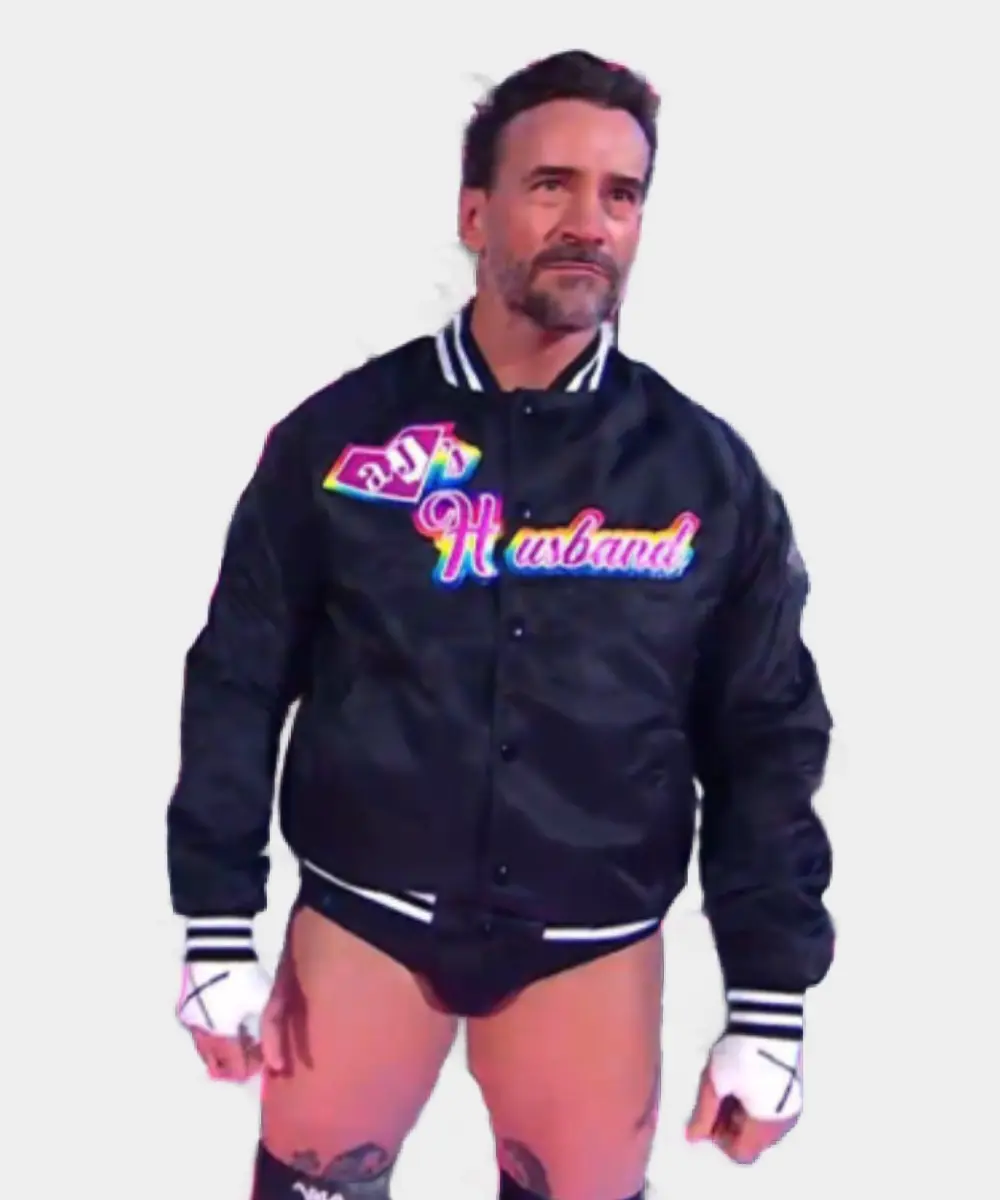 CM Punk Wrestlepalooza AJ’s Husband Jacket Black