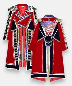Cody Rhodes Red Long Military Coat