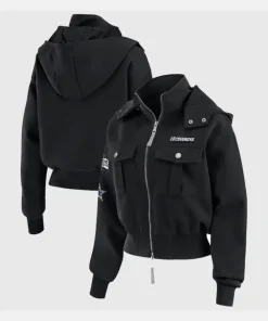 Dallas Cowboys Women's WEAR by Erin Andrews Patch Pocket Bomber Jacket