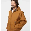 Dri Duck Rubicon Unisex Hooded Jacket Brown