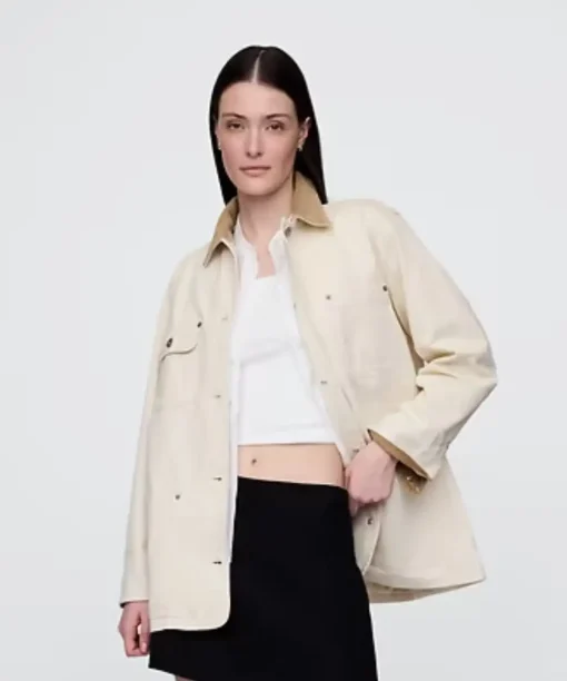 GAP Corduroy Collar Barn Long Jacket