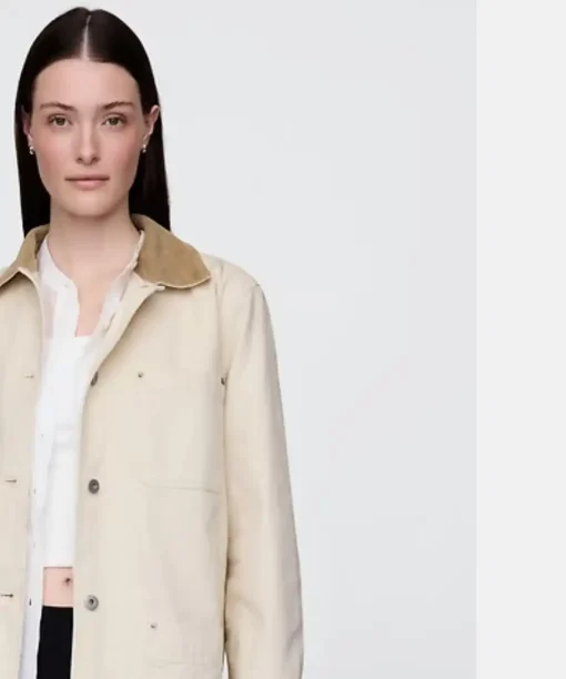 GAP Corduroy Collar Barn Long Jacket Coat