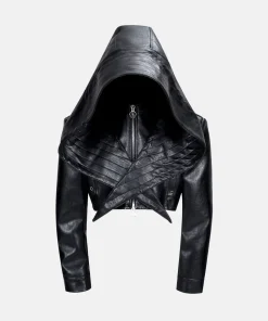 Halloween Bat Hat Hooded Short Jacket
