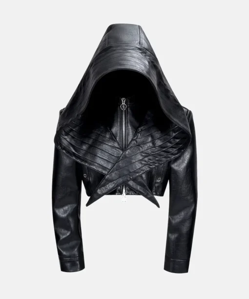 Halloween Bat Hat Hooded Short Jacket