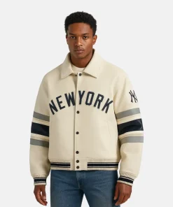 Kith & AVIREX for the New York Yankees Leather Bomber Jacket