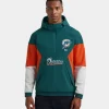 Kith NFL Miami Dolphins Quarter Zip Anorak Jacket With Hood