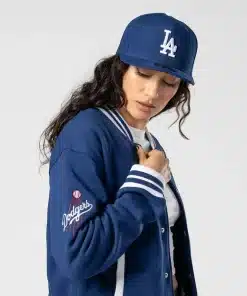 LA Dodgers Women's New Era x Bella Dona Betty Boop Royal Full-Snap Fleece Jacket