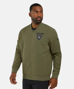 Las Vegas Raiders Nike 2025 Salute To Service Unstoppable Force Bomber Jacket
