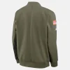 Las Vegas Raiders Nike 2025 Salute To Service Unstoppable Force Bomber Jacket - Mens