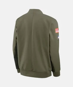 Las Vegas Raiders Nike 2025 Salute To Service Unstoppable Force Bomber Jacket - Mens
