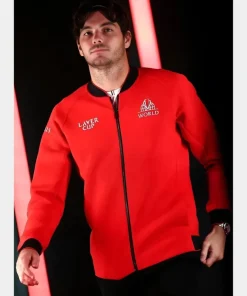 Laver Cup 2025 Taylor Fritz jacket Red