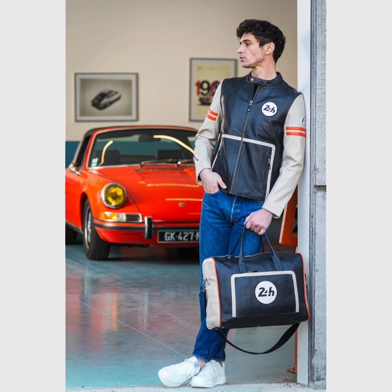 Leather-Mans-Karl-24H-Le-Ecru-black-Jacket