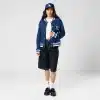 Los Angeles Dodgers New Era x Bella Doña Royal Betty Boop Blue Varsity Bomber Jacket