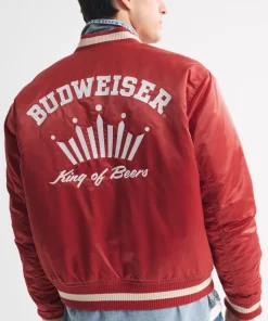 Mens Budweiser Varsity Jacket Abercrombie