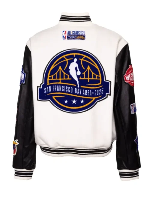 NBA All Star 2025 GSW Wool Varsity Jacket