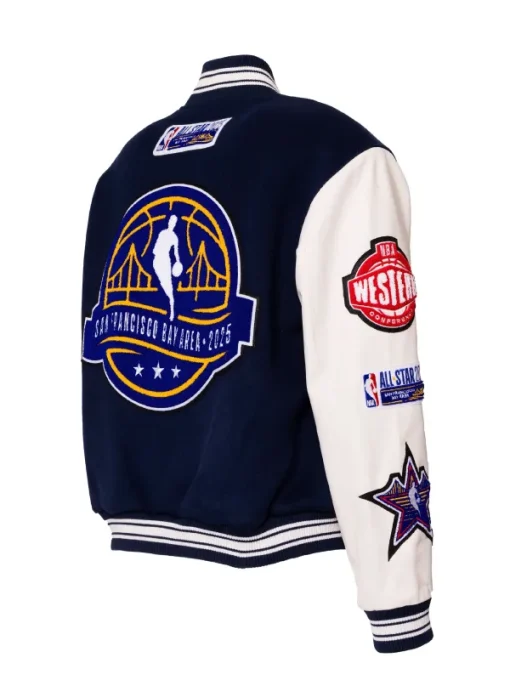 NBA GS Warriors 2025 All-Star Wool Varsity Jacket
