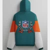 NFL X Kith & ‘47 For The Miami Dolphins’ Quarter Zip Anorak With Hood