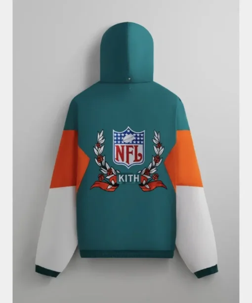 NFL X Kith & ‘47 For The Miami Dolphins’ Quarter Zip Anorak With Hood