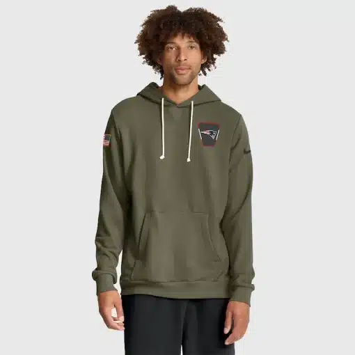 New-England-Patriots-Nike-Olive-2025-Salute-to-Service-Sideline-Standard-Issue-Dri-FIT-Hoodie