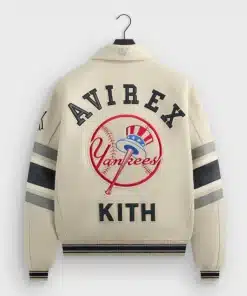 New York Yankees AVIREX Kith Leather Bomber Jacket