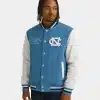 North Carolina Tar Heels Franchise Club Fleece Varsity Full-Snap Carolina Blue Jacket