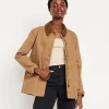 Old Navy & GAP Women’s Corduroy Canvas Collar Barn Long Jacket