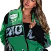 Philadelphia Eagles Kelly Green Premium Racing Jacket