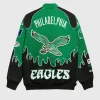Philadelphia Eagles Kelly Green Racing Jacket