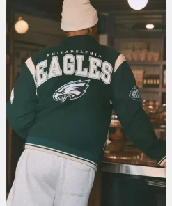 Philadelphia Eagles Varsity Bomber Jacket Green